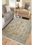 Vintage Çiçekli Desen Kaymaz Taban Kilim Yıkanabilir Yolluk Dot Tabanlı Salon Halısı 4166A 1
