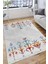 Vintage Otantik Halı Kaymaz Taban Kilim Yıkanabilir Yolluk Dot Tabanlı Salon Halısı 4212A 4