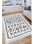 Iskandinav Figürlü Yolluk Kaymaz Taban Kilim Yıkanabilir Yolluk Dot Tabanlı Salon Halısı 4123D 4