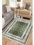 Yeşil Klasik Desen Kaymaz Taban Kilim Yıkanabilir Yolluk Dot Tabanlı Salon Halısı 4164D 1