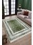 Yeşil Klasik Desen Kaymaz Taban Kilim Yıkanabilir Yolluk Dot Tabanlı Salon Halısı 4164D 2