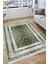 Yeşil Klasik Desen Kaymaz Taban Kilim Yıkanabilir Yolluk Dot Tabanlı Salon Halısı 4164D 4