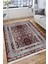 Bordo Klasik Desen Kaymaz Taban Kilim Yıkanabilir Yolluk Dot Tabanlı Salon Halısı 4164C 4