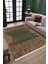 Haki Renk Vintage Desen Kaymaz Taban Kilim Yıkanabilir Yolluk Dot Tabanlı Salon Halısı 4205D 2