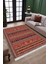 Kırmızı Klasik Halı Yıkanabilir Halı Kaymaz Taban Kilim Dot Tabanlı Oturma Odası Halısı 4057A 2