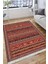 Kırmızı Klasik Halı Yıkanabilir Halı Kaymaz Taban Kilim Dot Tabanlı Oturma Odası Halısı 4057A 4