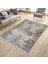 Gri Çiçekli Desen Kaymaz Taban Kilim Yıkanabilir Yolluk Dot Tabanlı Salon Halısı 4187A 3