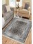 Gri Klasik Desen Halı Kaymaz Taban Kilim Yıkanabilir Yolluk Dot Tabanlı Salon Halısı 4164A 1