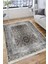 Gri Klasik Desen Halı Kaymaz Taban Kilim Yıkanabilir Yolluk Dot Tabanlı Salon Halısı 4164A 4