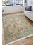 Vintage Çiçekli Desen Kaymaz Taban Kilim Yıkanabilir Yolluk Dot Tabanlı Salon Halısı 4166A 4