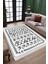 Iskandinav Figürlü Yolluk Kaymaz Taban Kilim Yıkanabilir Yolluk Dot Tabanlı Salon Halısı 4123D 2