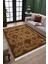 Kahverengi Klasik Desen Halı Kaymaz Taban Kilim Yıkanabilir Yolluk Dot Tabanlı Salon Halısı 4163A 2