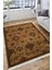 Kahverengi Klasik Desen Halı Kaymaz Taban Kilim Yıkanabilir Yolluk Dot Tabanlı Salon Halısı 4163A 4
