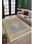Gri Renk Vintage Desen Kaymaz Taban Kilim Yıkanabilir Yolluk Dot Tabanlı Salon Halısı 4204A 2