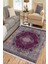 Otantik Mor Kilim Yıkanabilir Halı Kaymaz Taban Kilim Dot Tabanlı Oturma Odası Halısı 4003A 1
