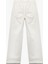 Yeni Sezon Yüksek Bel Pamuklu Rahat Kalıp Düğme Detaylı Geniş Paça Pantolon - Wide Leg Jean 5