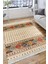 Otantik Desenli Halı Yıkanabilir Halı Kaymaz Taban Kilim Dot Tabanlı Oturma Odası Halısı 4054A 4