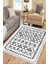 Iskandinav Figürlü Yolluk Kaymaz Taban Kilim Yıkanabilir Yolluk Dot Tabanlı Salon Halısı 4123D 1