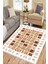 Beyaz Otantik Halı Yıkanabilir Halı Kaymaz Taban Kilim Dot Tabanlı Oturma Odası Halısı 4026C 1