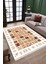 Beyaz Otantik Halı Yıkanabilir Halı Kaymaz Taban Kilim Dot Tabanlı Oturma Odası Halısı 4026C 2