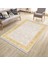 Gold Çiçekli Yolluk Yıkanabilir Halı Kaymaz Taban Kilim Dot Tabanlı Oturma Odası Halısı 4012B 3
