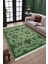 Yeşil Eskitme Klasik Desen Kaymaz Taban Kilim Yıkanabilir Yolluk Dot Tabanlı Salon Halısı 4195A 2