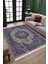 Çiçekli Vintage Desen Kaymaz Taban Kilim Yıkanabilir Yolluk Dot Tabanlı Salon Halısı 4192A 2