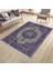 Çiçekli Vintage Desen Kaymaz Taban Kilim Yıkanabilir Yolluk Dot Tabanlı Salon Halısı 4192A 3