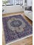 Çiçekli Vintage Desen Kaymaz Taban Kilim Yıkanabilir Yolluk Dot Tabanlı Salon Halısı 4192A 4