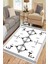 Geometrik Figürlü Halı Kaymaz Taban Kilim Yıkanabilir Yolluk Dot Tabanlı Salon Halısı 4121A 1