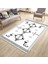 Geometrik Figürlü Halı Kaymaz Taban Kilim Yıkanabilir Yolluk Dot Tabanlı Salon Halısı 4121A 3