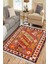 Kırmızı Klasik Halı Yıkanabilir Halı Kaymaz Taban Kilim Dot Tabanlı Oturma Odası Halısı 4058A 1