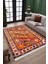 Kırmızı Klasik Halı Yıkanabilir Halı Kaymaz Taban Kilim Dot Tabanlı Oturma Odası Halısı 4058A 2