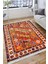 Kırmızı Klasik Halı Yıkanabilir Halı Kaymaz Taban Kilim Dot Tabanlı Oturma Odası Halısı 4058A 4