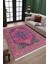Otantik Vintage Desen Kaymaz Taban Kilim Yıkanabilir Yolluk Dot Tabanlı Salon Halısı 4191A 2