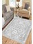 Açık Gri Klasik Desen Kaymaz Taban Kilim Yıkanabilir Yolluk Dot Tabanlı Salon Halısı 4164B 1