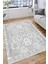 Açık Gri Klasik Desen Kaymaz Taban Kilim Yıkanabilir Yolluk Dot Tabanlı Salon Halısı 4164B 4
