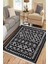 Iskandinav Figürlü Yolluk Kaymaz Taban Kilim Yıkanabilir Yolluk Dot Tabanlı Salon Halısı 4123A 1