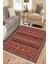 Kırmızı Klasik Halı Yıkanabilir Halı Kaymaz Taban Kilim Dot Tabanlı Oturma Odası Halısı 4057A 1
