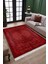Kırmızı Vintage Desen Kaymaz Taban Kilim Yıkanabilir Yolluk Dot Tabanlı Oturma Odası Halısı 4066A 2