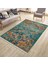 Yeşil Otantik Halı Kaymaz Taban Kilim Yıkanabilir Yolluk Dot Tabanlı Salon Halısı 4208B 3