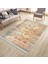 Bej Çiçekli Desen Yıkanabilir Halı Kaymaz Taban Kilim Dot Tabanlı Oturma Odası Halısı 4065A 3