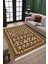 Iskandinav Figürlü Yolluk Kaymaz Taban Kilim Yıkanabilir Yolluk Dot Tabanlı Salon Halısı 4123C 2
