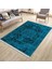 Lacivert Figürlü Halı Kaymaz Taban Kilim Yıkanabilir Yolluk Dot Tabanlı Salon Halısı 4119C 3