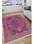 Otantik Vintage Desen Kaymaz Taban Kilim Yıkanabilir Yolluk Dot Tabanlı Salon Halısı 4191A 4