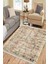 Eskitme Çiçek Desenli Halı Kaymaz Taban Kilim Yıkanabilir Yolluk Dot Tabanlı Salon Halısı 4160A 1