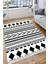 Geometrik Figürlü Halı Kaymaz Taban Kilim Yıkanabilir Yolluk Dot Tabanlı Salon Halısı 4120B 4