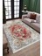 Eskitme Çiçekli Desen Kaymaz Taban Kilim Yıkanabilir Yolluk Dot Tabanlı Salon Halısı 4167A 2