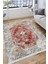Eskitme Çiçekli Desen Kaymaz Taban Kilim Yıkanabilir Yolluk Dot Tabanlı Salon Halısı 4167A 4