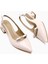 Sevy Bej Rugan Toka Detaylı Kısa Topuklu Kadın Ayakkabı 1